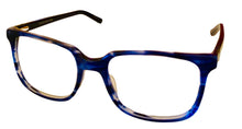 Load image into Gallery viewer, Jones New York Mens Rectangle Mens Navy Plastic Eyewear Frame, J524 56mm