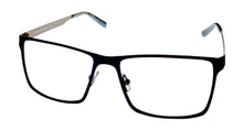 Load image into Gallery viewer, Jones New York Mens Rectangle Mens Black Metal Eyewear Frame, J354 58mm