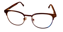 Load image into Gallery viewer, Lucky Brand Mens Ophthalmic Eyeglass Round Brown Metal D306. 49mm