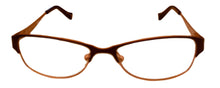 Load image into Gallery viewer, Lucky Womens Ophthalmic Soft Rectangle Metal Frame Tickle Brown 46mm