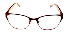 Load image into Gallery viewer, Lucky Womens Ophthalmic Eyeglass Soft Square Brown Metal L505 52mm