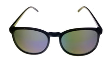 Load image into Gallery viewer, Perry Ellis Mens Sunglass Black Plastic Square, Blue Flash Lens PE57 1