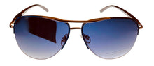 Load image into Gallery viewer, Lucky Brand Gold Mens Metal Aviator, Blue Gradient Lens Clemente