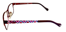 Load image into Gallery viewer, Lucky Brand Mens Red Soft Rectangle Metal Frame Tides 54mm