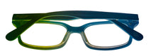 Load image into Gallery viewer, Lucky Brand Mens Ophthalmic Eyeglass Rectangle Wonder Black Blue Plastic 46mm