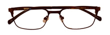 Load image into Gallery viewer, Lucky Brand Mens Ophthalmic Eyeglass Rectangle Brown Metal D802 50mm