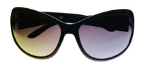 Load image into Gallery viewer, Reaction Sunglass Womens Black Rectangle Plastic, Gradient Lens KC1101. 1B