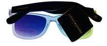 Load image into Gallery viewer, Lucky Brand Mens Clear Plastic Square Sunglass, Gradient Lens Campbell
