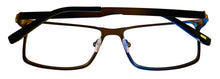 Load image into Gallery viewer, Jones New York Mens Rectangle Mens Black Metal Eyewear Frame, J354 58mm