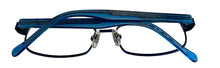 Load image into Gallery viewer, Lucky Brand Mens Ophthalmic Eyeglass Rectangle Blue Metal Zipper 47mm