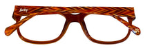 Load image into Gallery viewer, Lucky Mens Ophthalmic Brown Soft Rectangle Plastic Frame PCH 52mm