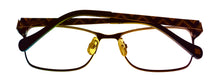 Load image into Gallery viewer, Lucky Brand Mens Brown Soft Rectangle Metal Frame Tides 54mm