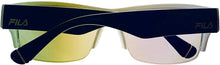 Load image into Gallery viewer, Fila Sunglass Mens Rectangle Plastic Blue White Wrap Sunglass SF9340. 5G3V Fila