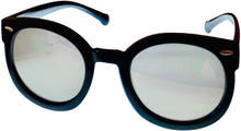 Load image into Gallery viewer, Converse Womens Black Plastic Round Sunglass, Silver Flash Lens H084