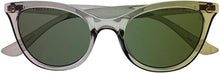 Load image into Gallery viewer, Esprit Women's Crystal Grey Plastic Cateye Sunglass ET39115 505 Esprit