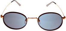 Load image into Gallery viewer, Isaac Mizrahi Womens Gold Black Oval Metal Sunglass IM31260 BK
