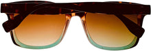 Load image into Gallery viewer, Converse Mens Tortoise Mint Plastic Rectangle Sunglass, Gradient Lens H114 Converse