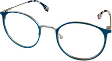 Load image into Gallery viewer, Converse Mens Soft Round Metal Teal Silver Eyewear Frame Q205 50mm