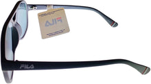 Load image into Gallery viewer, Fila Mens Plastic Matt Gray Rectangle Aviator Sunglass, Flash Lens SF9339. V65V Fila