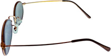 Load image into Gallery viewer, Isaac Mizrahi Womens Gold Black Oval Metal Sunglass IM31260 BK