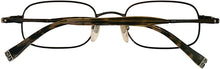Load image into Gallery viewer, John Varvatos Rectangle Men Black Rectangle Metal Eyewear Frame V140 50mm