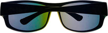 Load image into Gallery viewer, Fila Mens Matte Black Rectangle Plastic Wrap Sunglass SF9347 OU28
