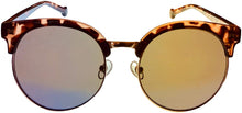 Load image into Gallery viewer, Converse Mens Soft Round Tortoise Metal Sunglass, Flash Lens H083 Converse