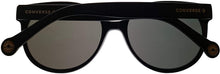 Load image into Gallery viewer, Converse Mens Black Oval Plastic Sunglass, Solid Smoke Lens H078
