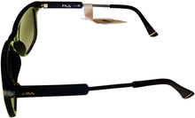 Load image into Gallery viewer, Fila Mens Black Blue Soft Square Sunglass SF9285 Z42 Fila