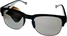 Load image into Gallery viewer, Converse Mens Soft Square Plastic Black Gold Sunglass, Smoke Lens H065
