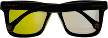 Load image into Gallery viewer, Converse Mens Black Square Plastic Sunglass, Silver Flash Lens, H071 Converse