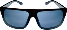 Load image into Gallery viewer, Fila Mens Matte Black Rectangle Shield Plastic Wrap Sunglass, Smoke Lens SF9336 0U28