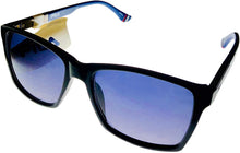 Load image into Gallery viewer, Fila Mens Matte Black Blue Front Rectangle Plastic Sunglass SF9282. Z42 Fila