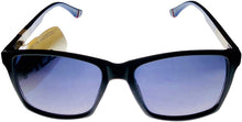 Load image into Gallery viewer, Fila Mens Matte Black Blue Front Rectangle Plastic Sunglass SF9282. Z42 Fila