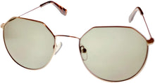 Load image into Gallery viewer, Converse Mens Soft Round Gold Metal Sunglass, Smoke Gradient Lens H117 Converse