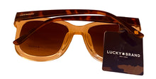 Load image into Gallery viewer, Lucky Brand Womens Plastic Taupe Large Square Sunglass, Gradient Lens D2006