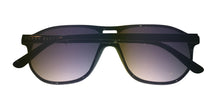 Load image into Gallery viewer, Perry Ellis Mens Sunglass Black Plastic Rectangle, Smoke Gradient Lens PE61 2