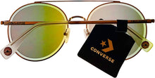 Load image into Gallery viewer, Converse Mens Crystal Silver Round Metal Sunglass, Flash Lens H109 Converse
