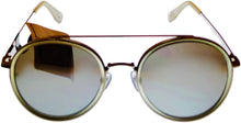 Load image into Gallery viewer, Converse Mens Crystal Silver Round Metal Sunglass, Flash Lens H109 Converse