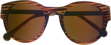 Load image into Gallery viewer, Converse Mens Brown Stripe Soft Square Plastic Sunglass H020 Converse