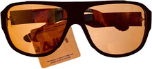 Load image into Gallery viewer, Fila Mens Plastic Matt Black Rectangle Aviator Sunglass, Flash Lens SF9346 U28X Fila