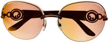 Load image into Gallery viewer, Chopard Women Rose Gold Rimless Round Plastic Sunglass, Gradient Lens SCHB67S Chopard