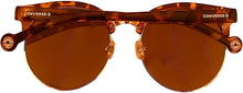 Load image into Gallery viewer, Converse Mens Soft Round Tortoise Metal Sunglass, Flash Lens H083 Converse
