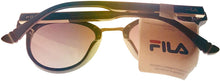 Load image into Gallery viewer, Fila Mens Plastic Soft Square Brown Gold Sunglass, Brown Gradient Lens SF9280 Z94