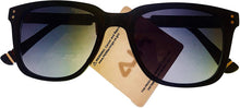 Load image into Gallery viewer, Fila Mens Black Blue Soft Square Sunglass SF9285 Z42 Fila