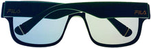 Load image into Gallery viewer, Fila Mens Matte Blue, Silver Single Top Bar Soft Square Sunglass SF9335 0C03