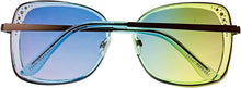 Load image into Gallery viewer, Isaac Mizrahi Womens Blue Square Plastic Sunglass IM31253 Blue Isaac Mizrahi