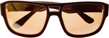Load image into Gallery viewer, Fila Mens Matte Brown Gradient Rectangle Plastic Wrap Sunglass, Flash Lens SF9344 2ASX Fila