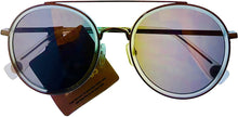 Load image into Gallery viewer, Converse Mens Crystal Silver Round Metal Sunglass, Flash Lens H109 Converse