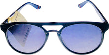 Load image into Gallery viewer, Fila Mens Black Blue Gold Front Soft Round Sunglass SF9284 Z42 Fila